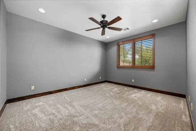 a workspace with table and chair