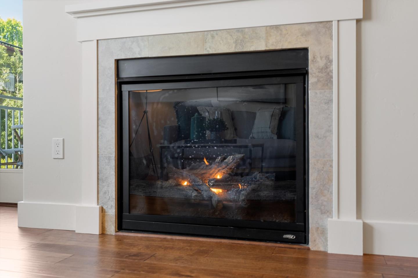 708 Frederick Street, Unit 204 Santa Cruz, CA 95062 - Photo 8 of 28 a living room with a fireplace