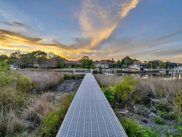 a view of river and deck