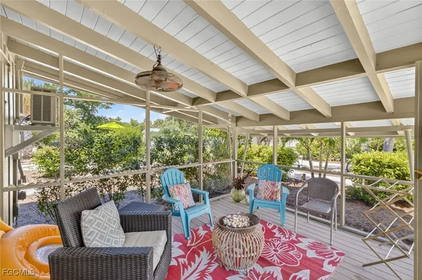 a outdoor living space with patio furniture