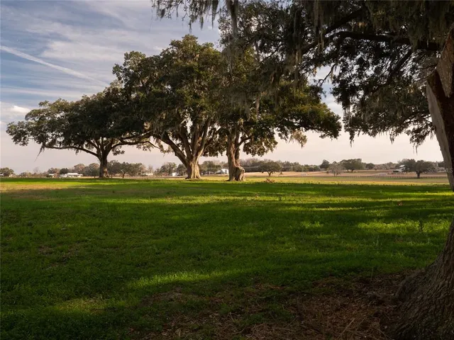 a backyard of a house with lots of green space and outdoor seating