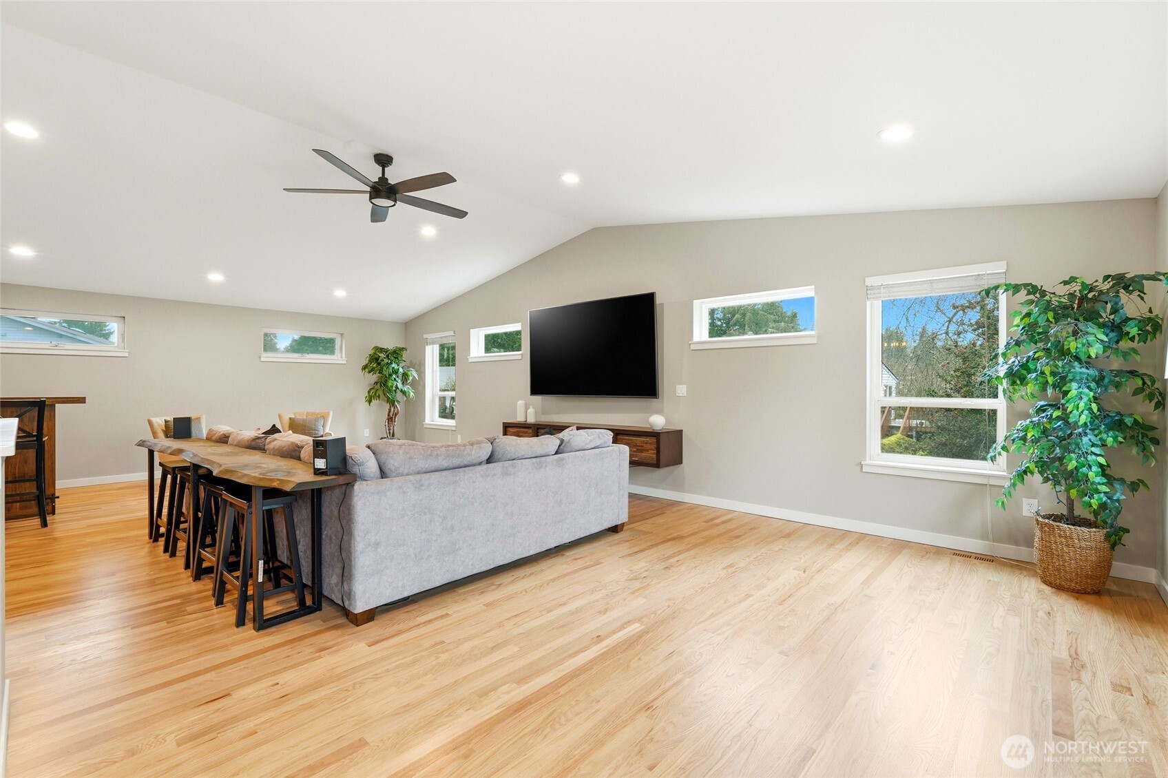 32130 27th Avenue Southwest Federal Way, WA 98023 - Photo 17 of 40 a living room with furniture and a flat screen tv