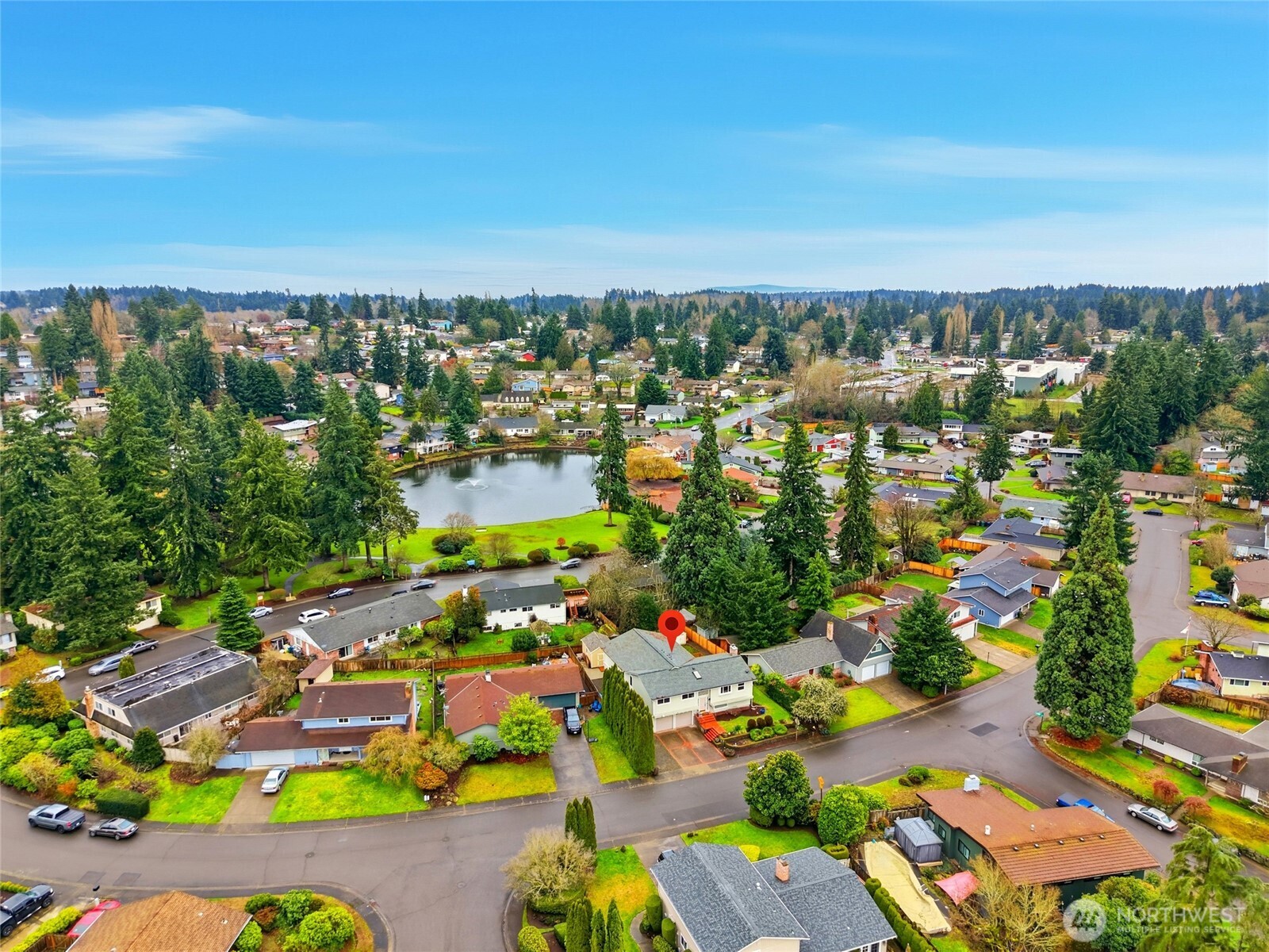32130 27th Avenue Southwest Federal Way, WA 98023 - Photo 39 of 40 an aerial view of residential houses with outdoor space