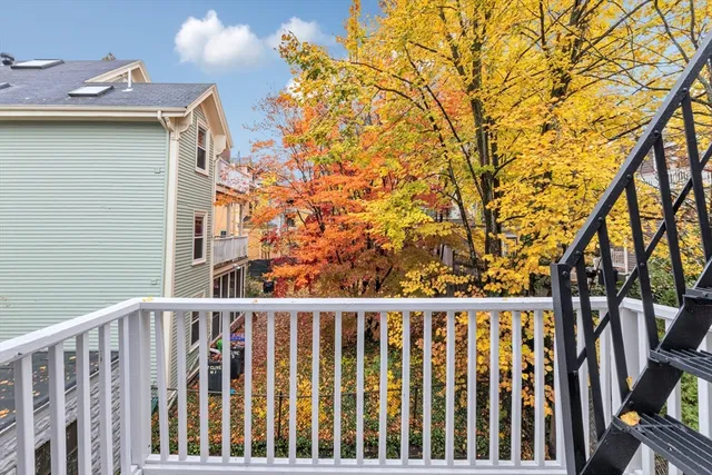 a view of a wooden fence