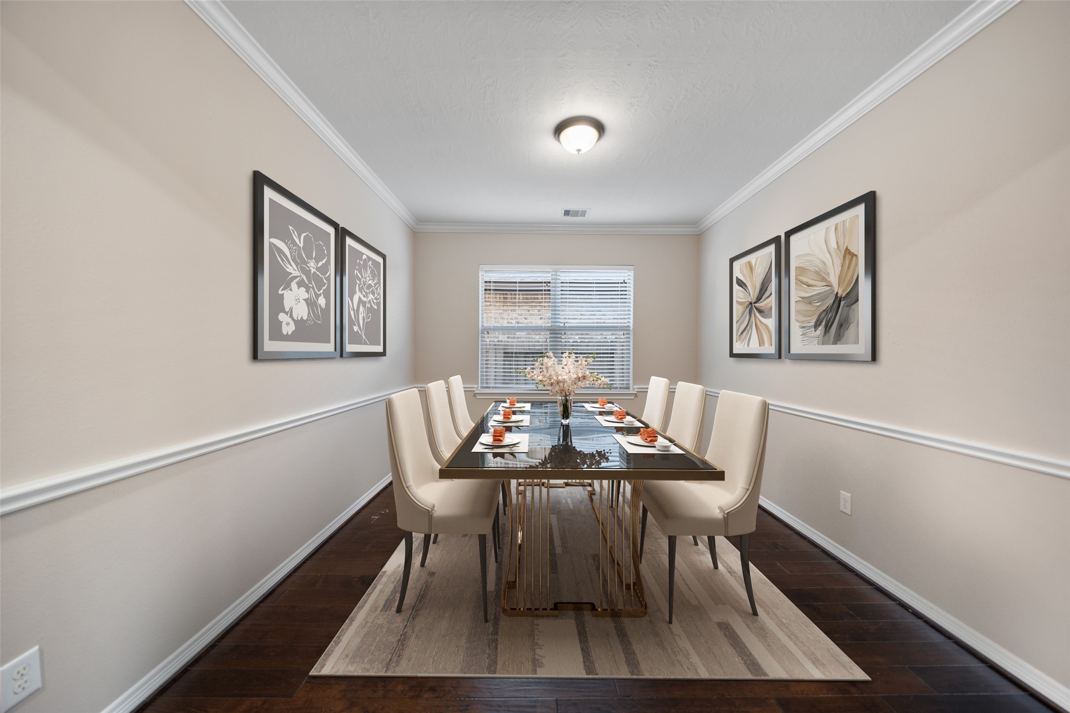 27106 Cottage Stream Lane Fulshear, TX 77441 - Photo 4 of 33 Formal Dining Virtually Staged