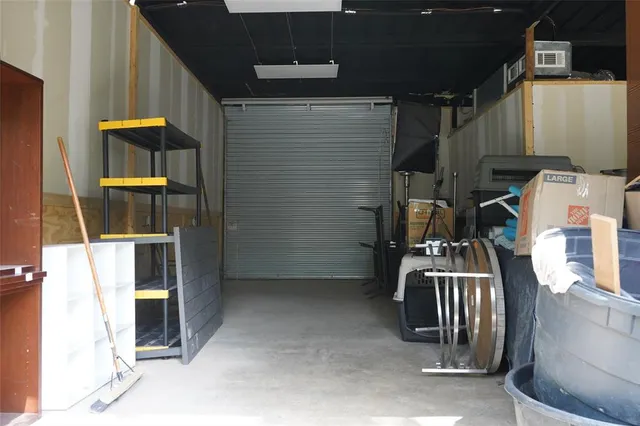 a view of storage and utility room