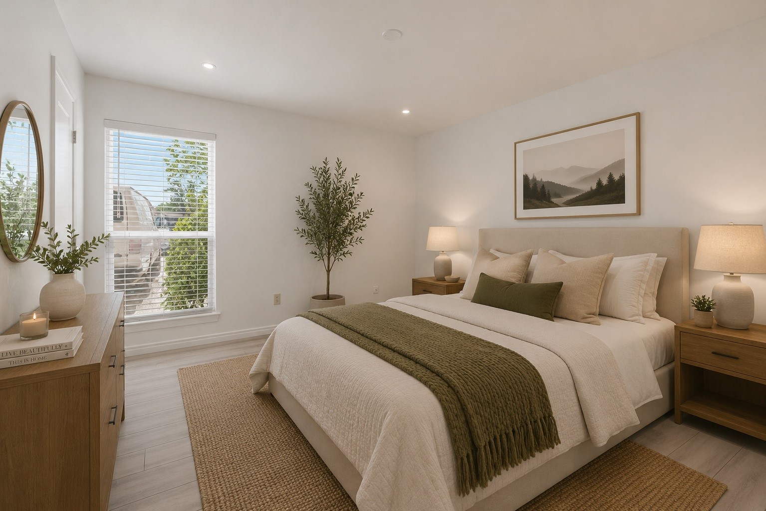 9616 Long Point Road, Unit 63 Houston, TX 77055 - Photo 9 of 17 Spacious primary bedroom retreat with updated finishes and calming design.