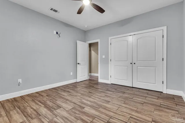 wooden floor in an empty room