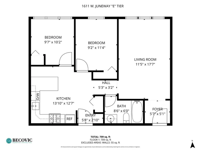 $1,633 | 1611 West Juneway Terrace, Unit 3E, Chicago, IL 60626