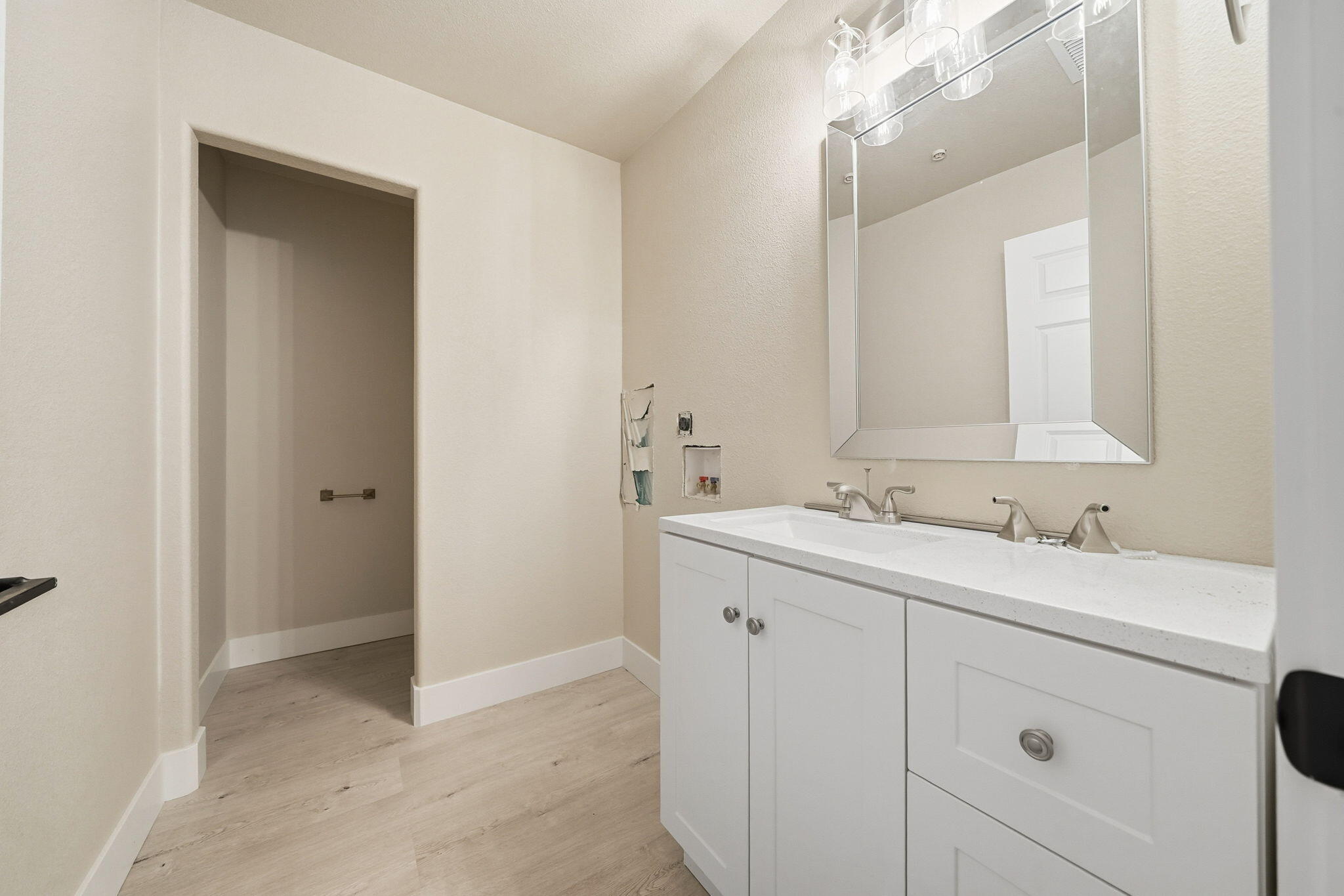 17014 Keswick Dam Road Redding, CA 96003 - Photo 38 of 61 a bathroom with a sink and a mirror