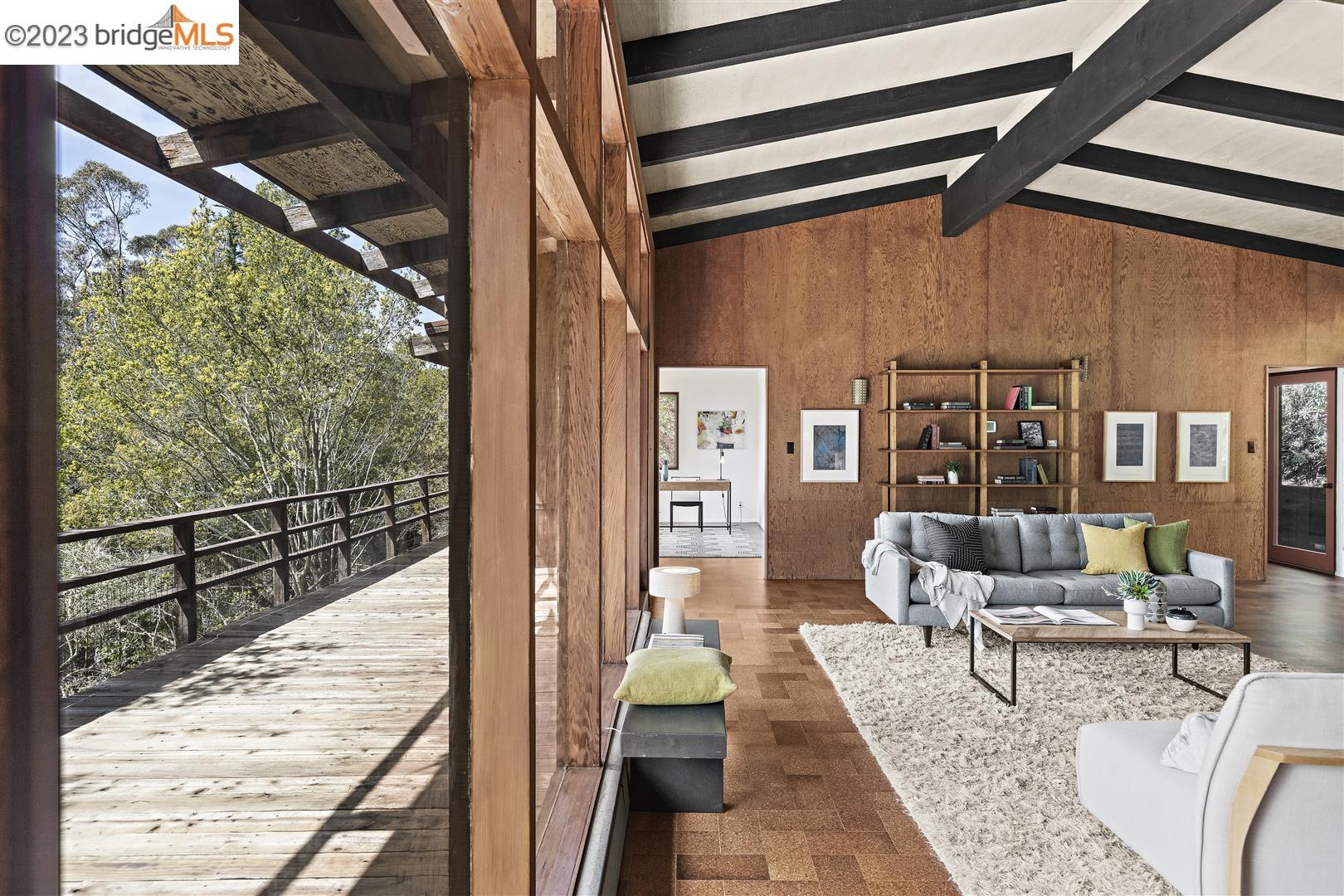 a outdoor space with furniture