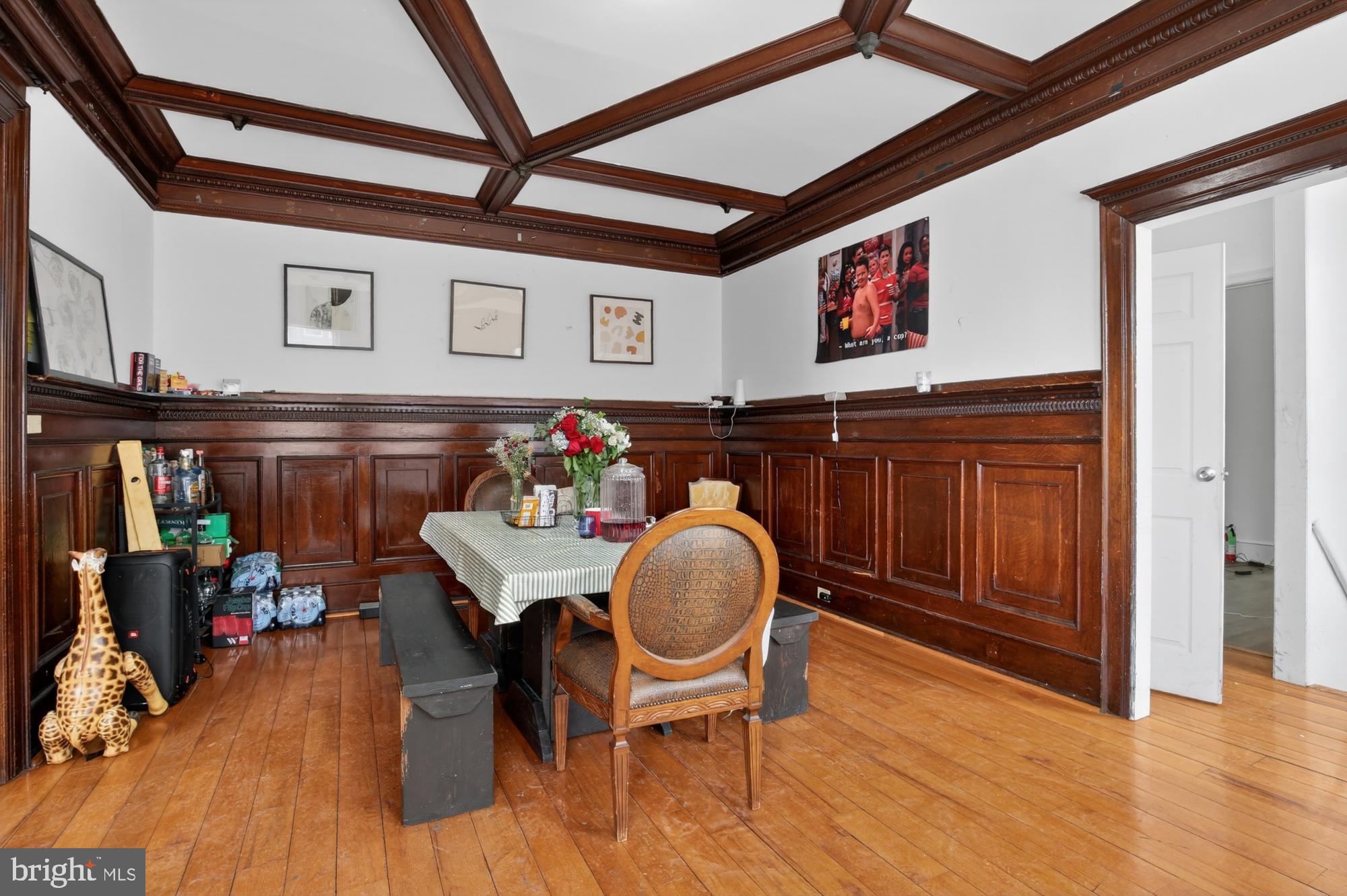4001 Baltimore Avenue Philadelphia, PA 19104 - Photo 5 of 40 a outdoor dining space with furniture and wooden floor