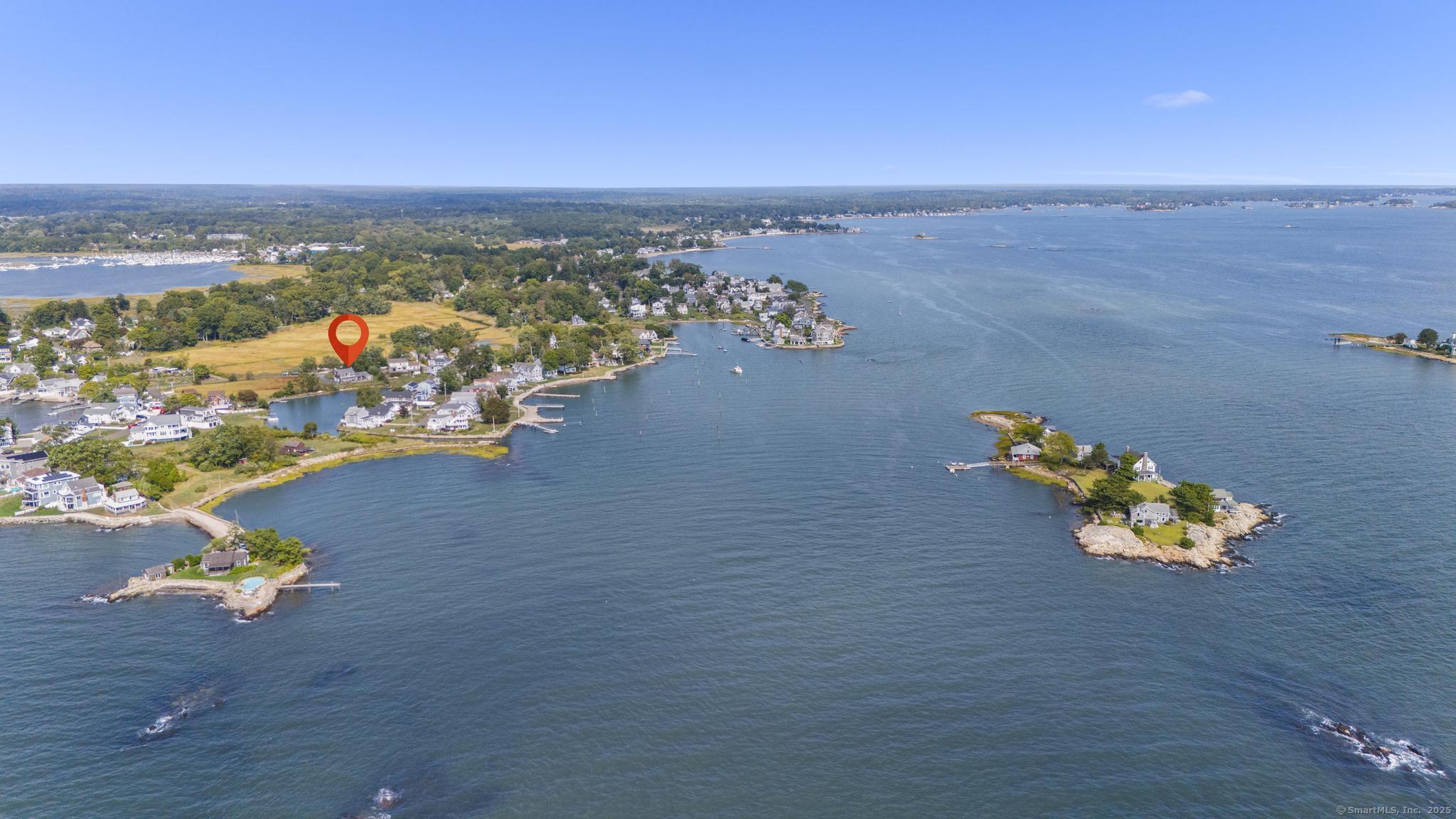 94 Summer Island Road Branford, CT 06405 - Photo 37 of 40 an aerial view of a house