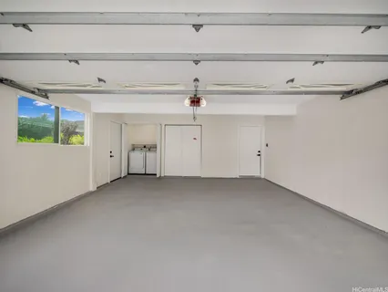 a view of a garage