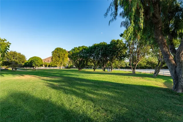 a view of a golf course