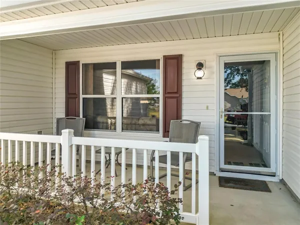 front view of a house with a porch