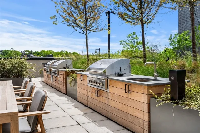 a view of a chairs and table in the terrace