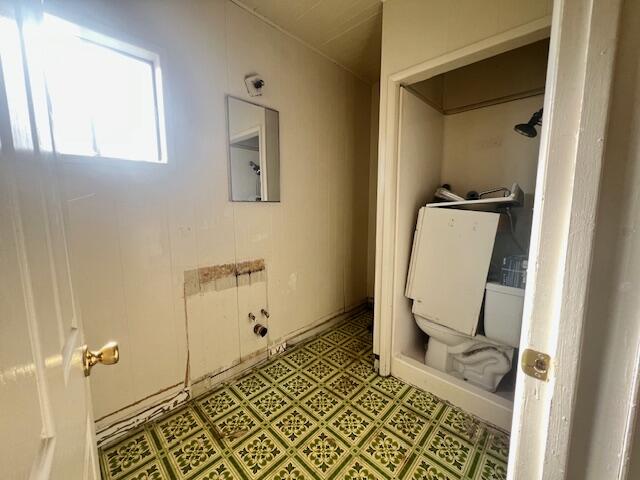 353 First Avenue Rio Dell, CA 95562 - Photo 7 of 24 a bathroom with a window a toilet and a mirror