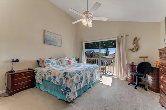 a view of a pathway with a garden