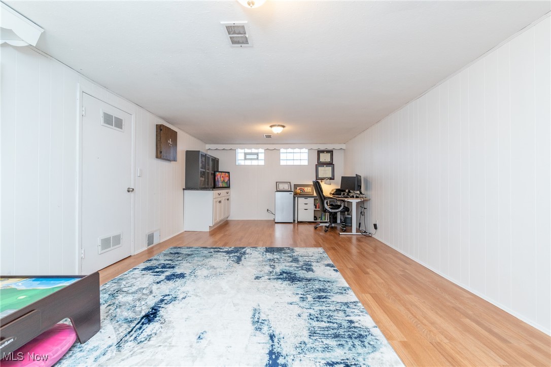 2536 Traymore Road Cleveland, OH 44118 - Photo 26 of 29 Office space featuring light hardwood / wood-style flooring and wooden walls