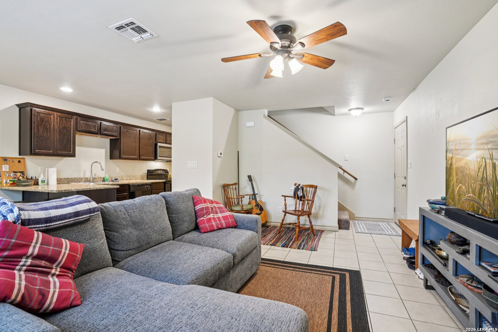 2312 Sailing Way, Unit A Kerrville, TX 78028 - Photo 7 of 29 a living room with furniture and a flat screen tv