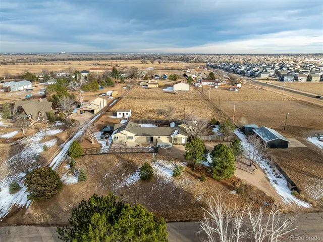 an aerial view of a city