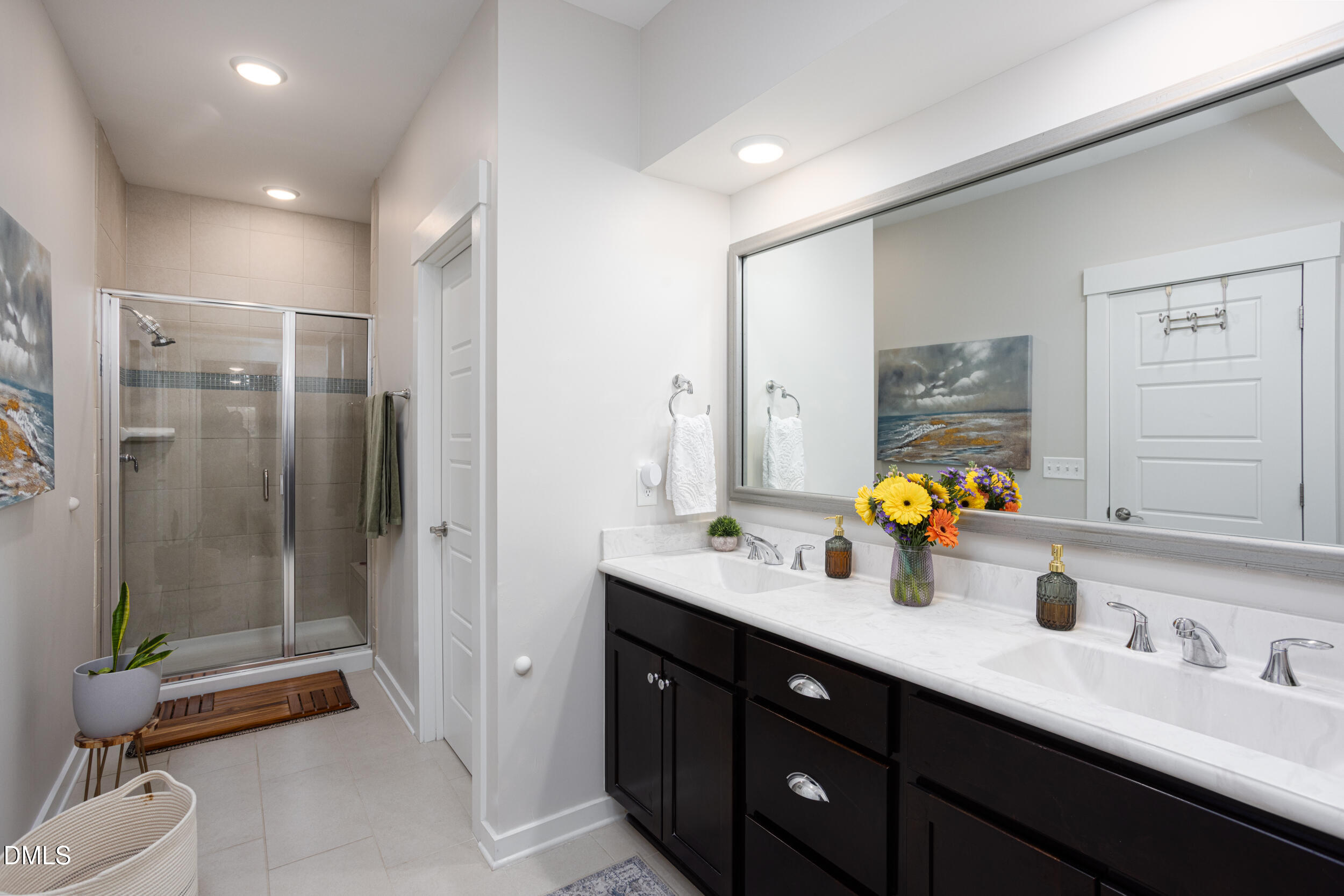 469 Rally Point Place Wake Forest, NC 27587 - Photo 18 of 37 a bathroom with a sink double vanity and a mirror