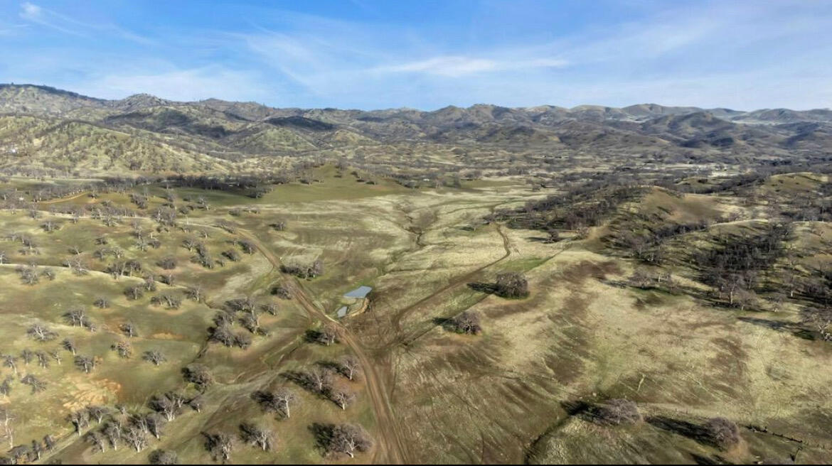 Fiddlers Road Platina, CA 96076 - Photo 8 of 26 a view of a dry yard with mountains in the background