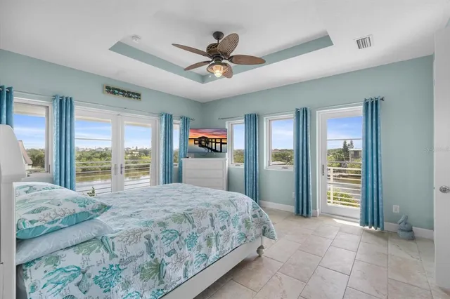 a view of a lake with outdoor space