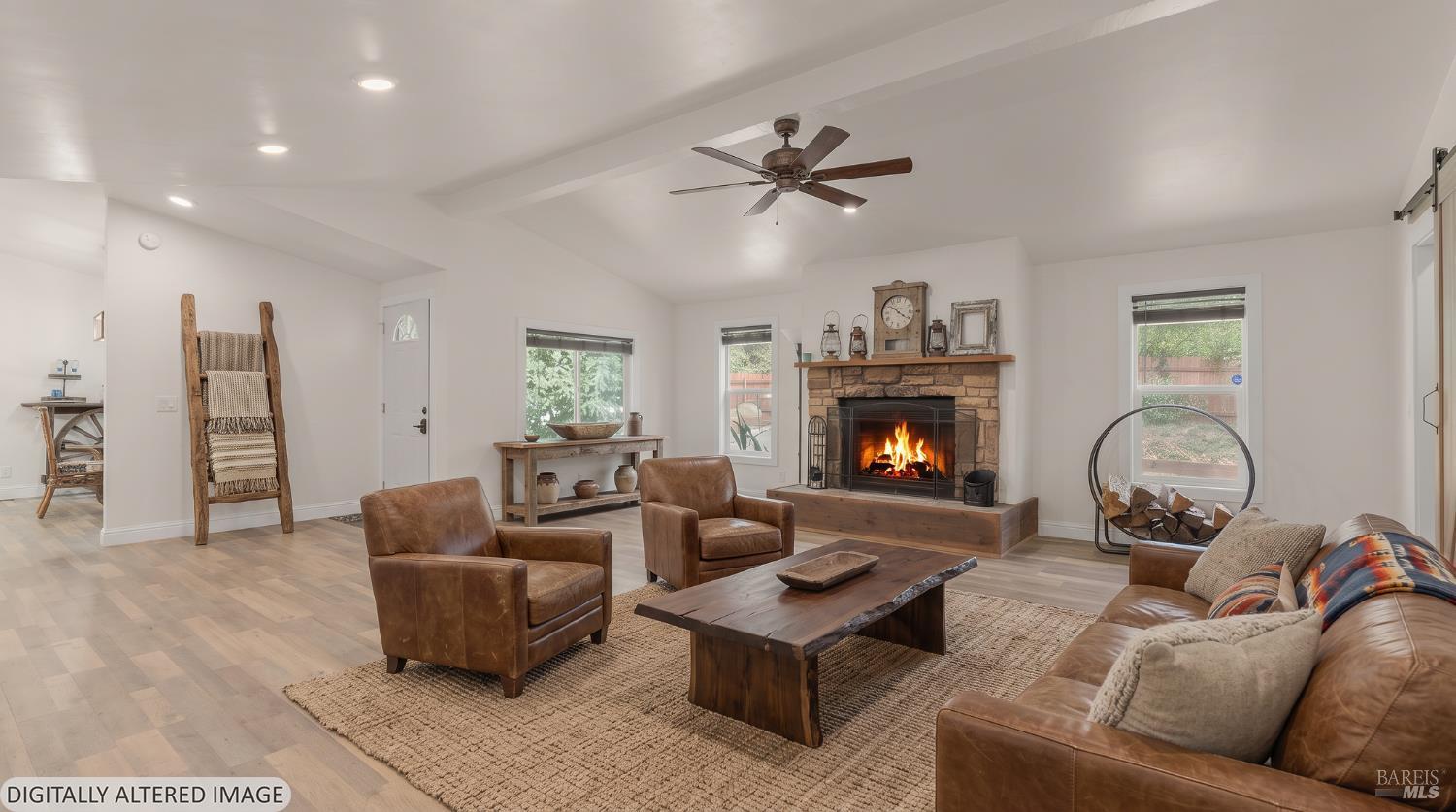 38350 Old Stage Road Gualala, CA 95445 - Photo 3 of 31 Digitally staged to give you an idea of a homey warm space.