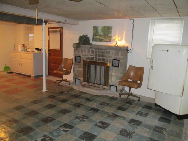 111 Spring Street Dunbar, PA 15431 - Photo 11 of 19 Basement. wood burning fireplace