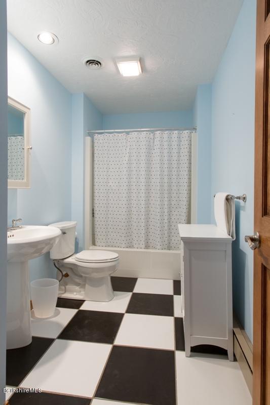 755 Tyringham Road Lee, MA 01238 - Photo 26 of 32 a bathroom with a toilet a sink and a mirror