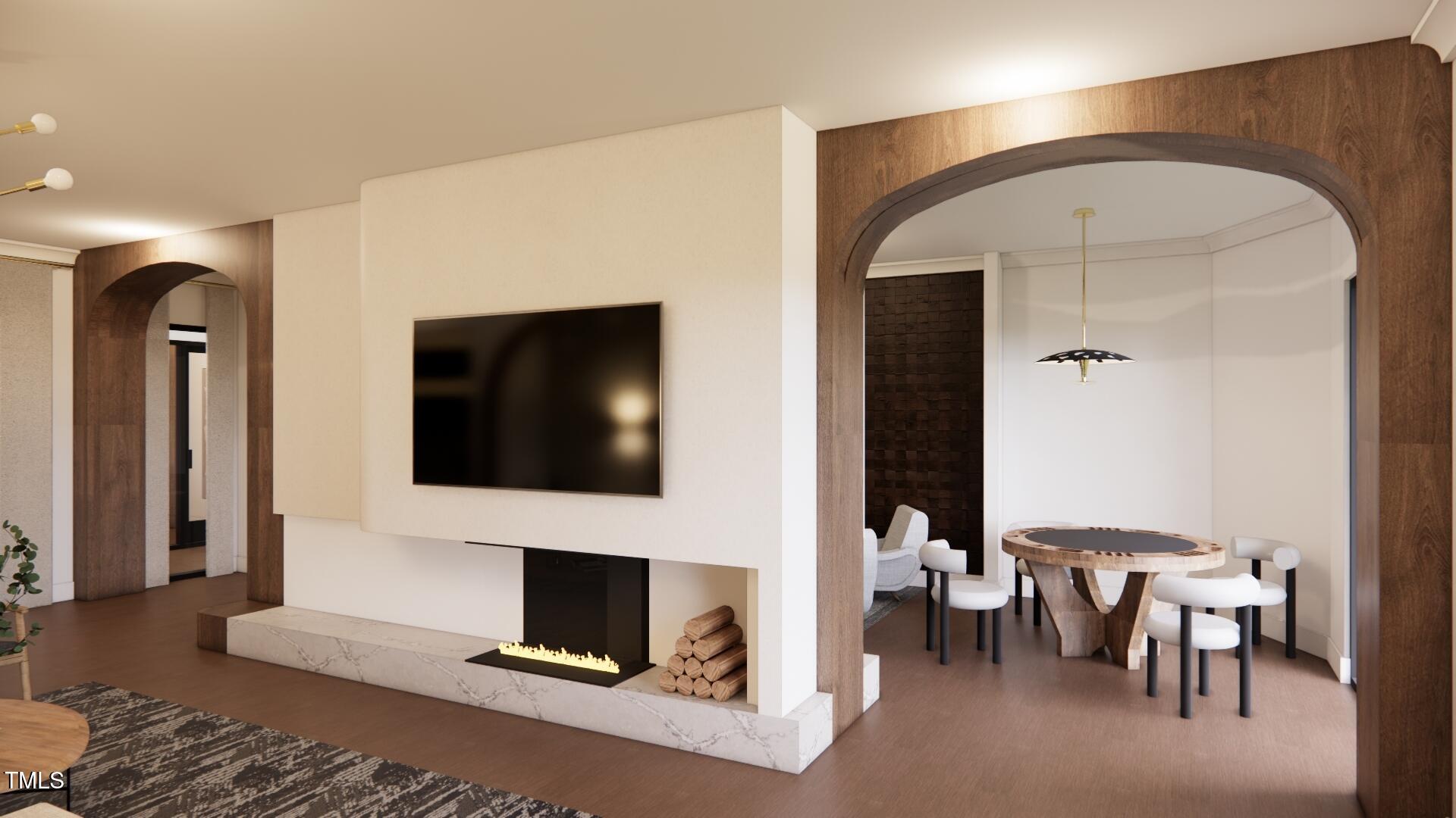 2201 West Cornwallis Road, Unit 2B3 Durham, NC 27705 - Photo 13 of 20 a living room with furniture and a flat screen tv