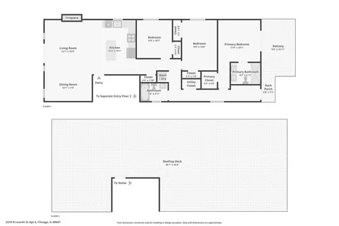 $774,900 | 2319 North Leavitt Street, Unit 4, Chicago, IL 60647