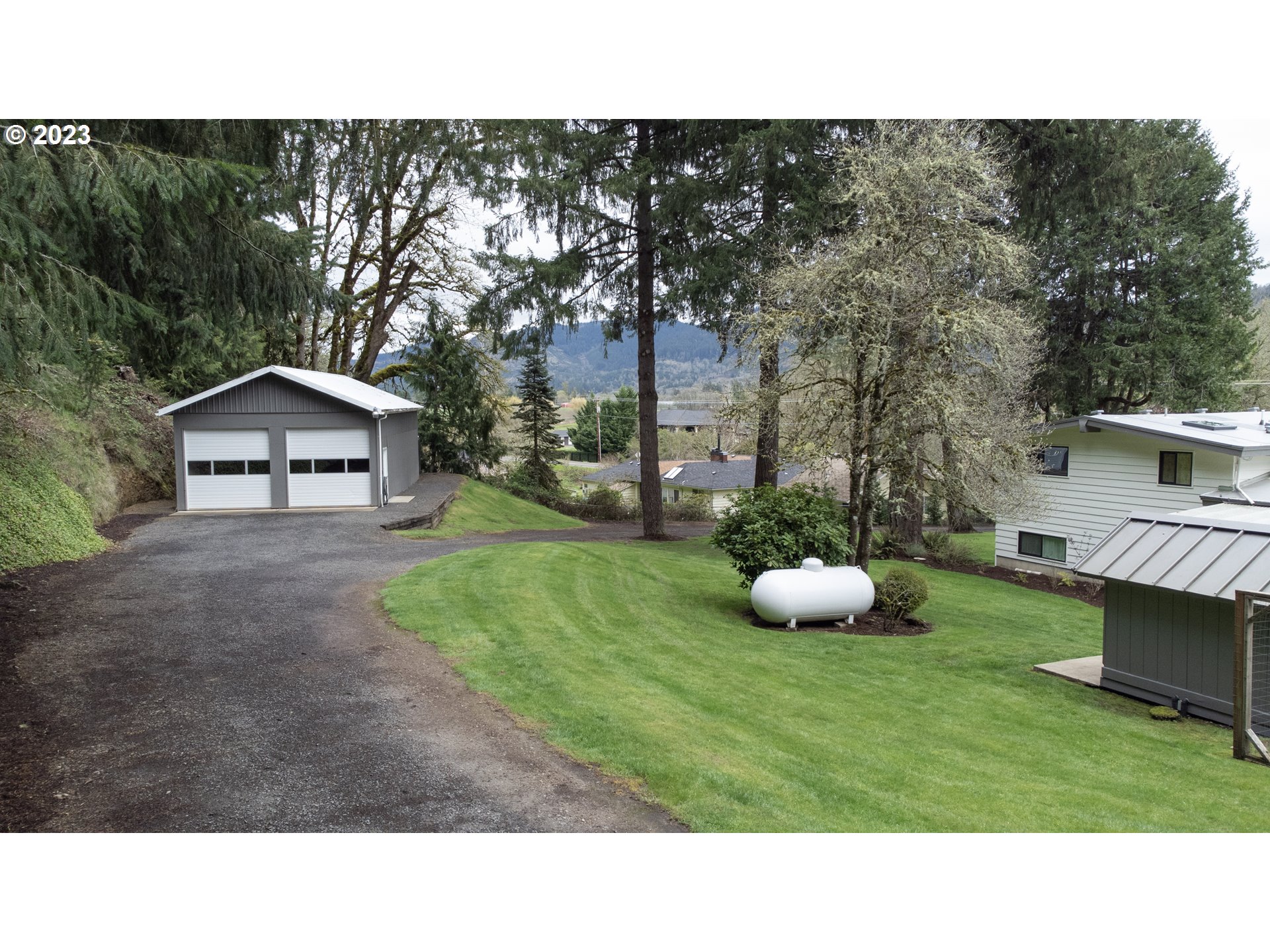 35243 McKenzie View Drive Springfield, OR 97478 - Photo 20 of 23 a black and white photo of a house