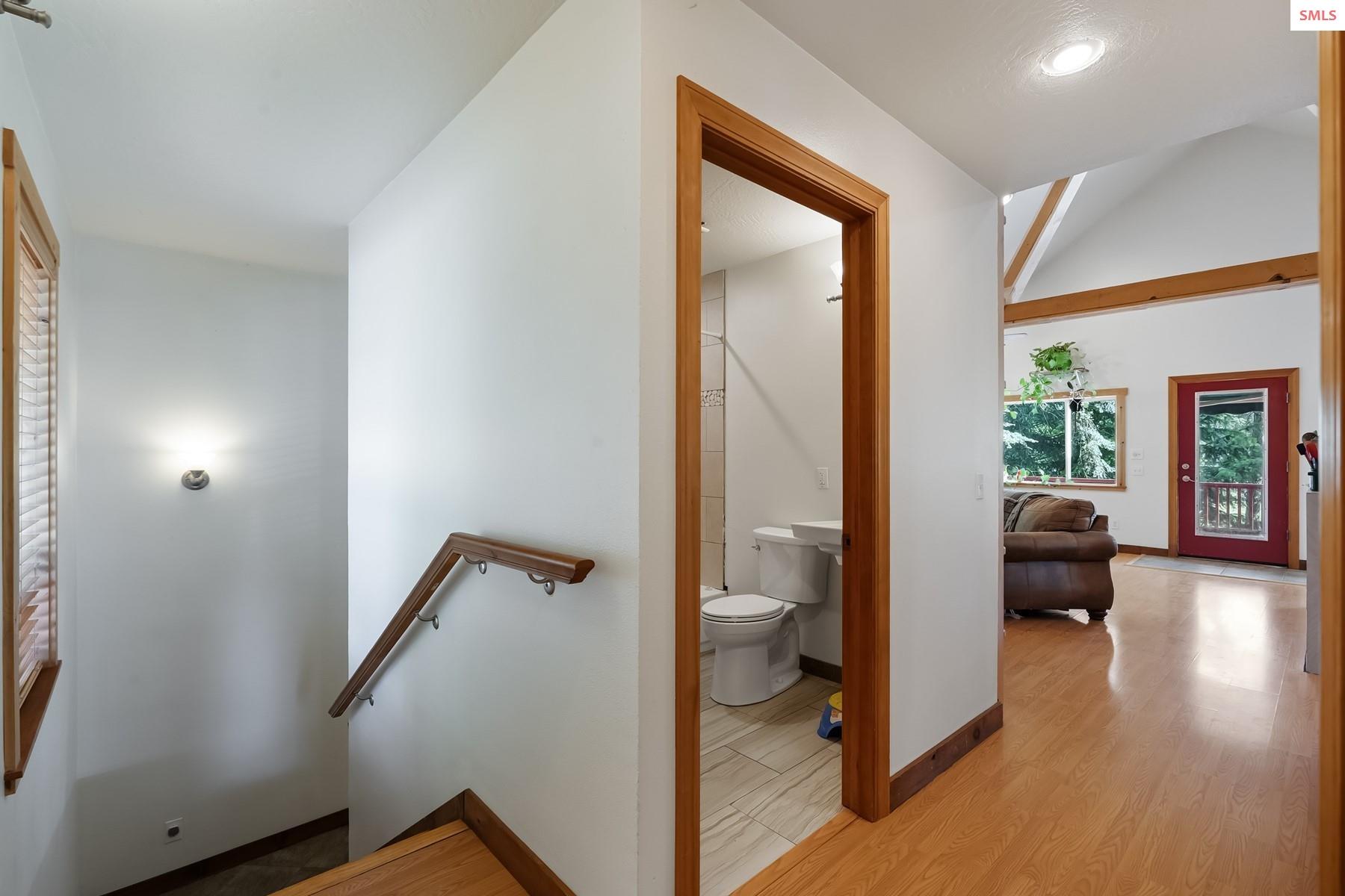 2206 Gypsy Bay Road Sagle, ID 83860 - Photo 42 of 42 Full Bath and an open floor plan greet you as you enter the upper level