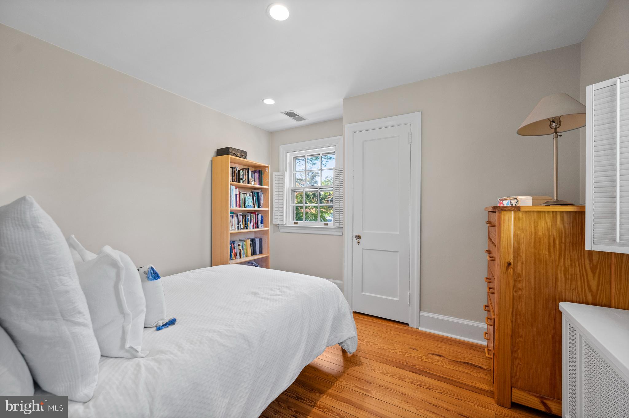 7 West Amherst Road Bala Cynwyd, PA 19004 - Photo 21 of 40 a bedroom with a bed and wooden floor