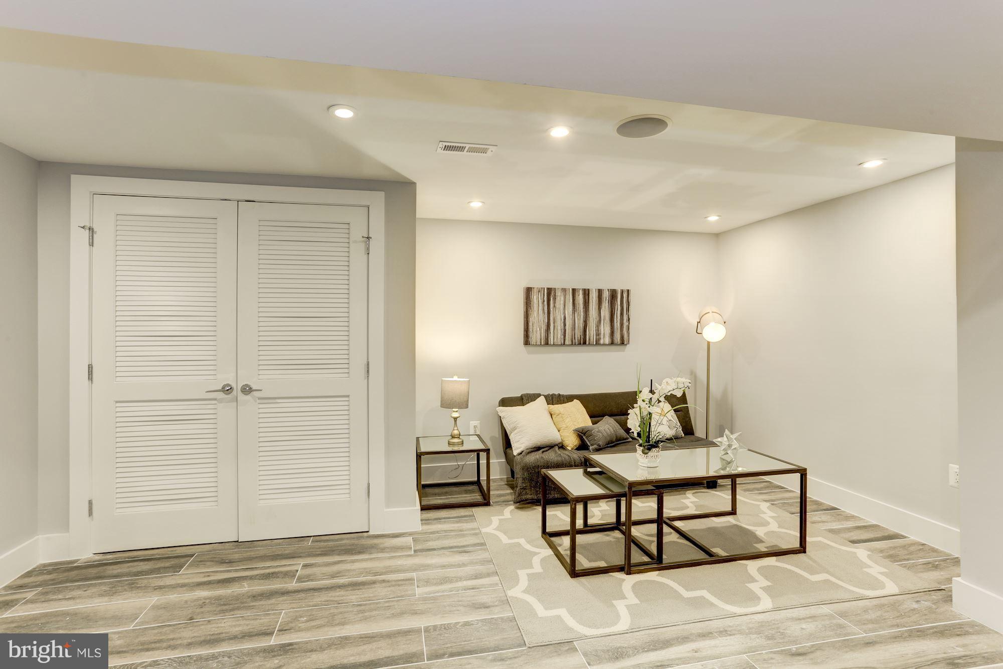 1503 Decatur Street Northwest Washington, DC 20011 - Photo 23 of 29 Family Room w/ Wet Bar & Wine Cooler