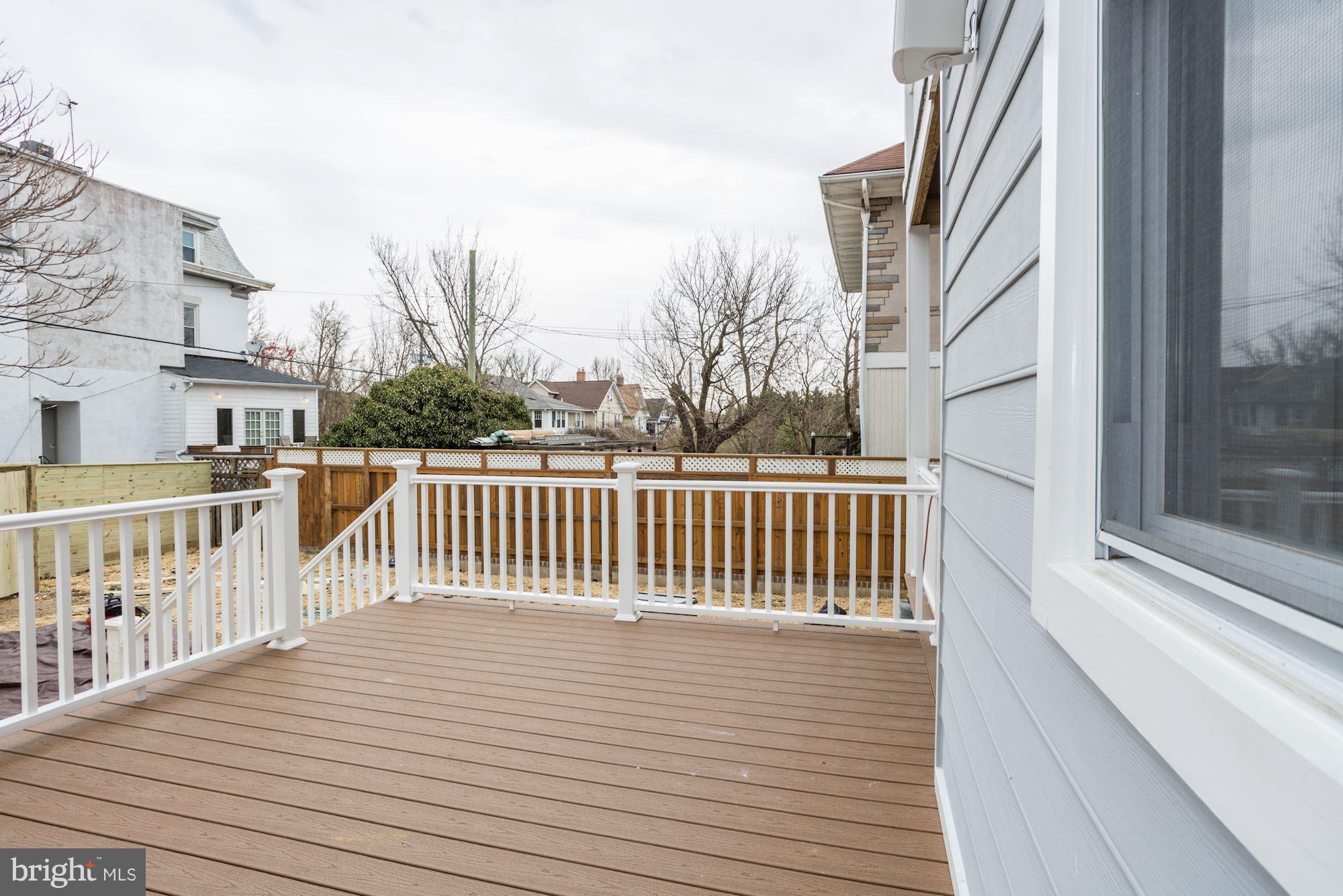 1503 Decatur Street Northwest Washington, DC 20011 - Photo 28 of 29 Rear Deck off Kitchen w/ large backyard