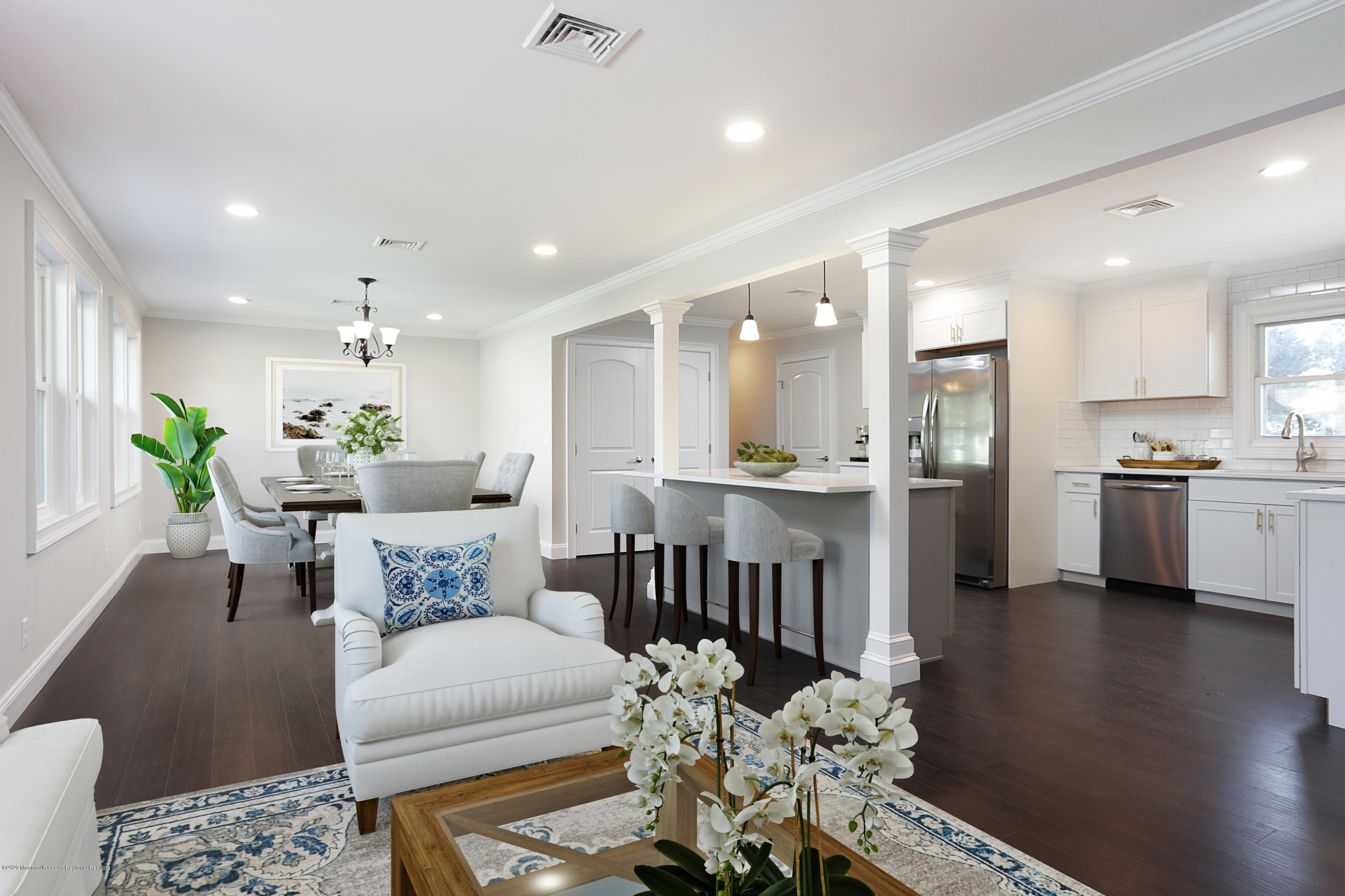 715 Pine Drive Brick, NJ 08723 - Photo 8 of 41 a living room with furniture kitchen view and a dining table