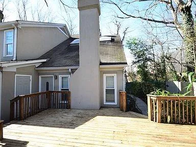 a view of a house with a balcony
