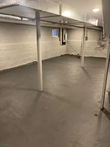 a bathroom with a shower and toilet