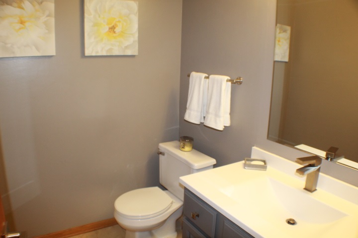 4241 Gloucester Road Roscoe, IL 61073 - Photo 31 of 50 a bathroom with a sink mirror vanity and toilet