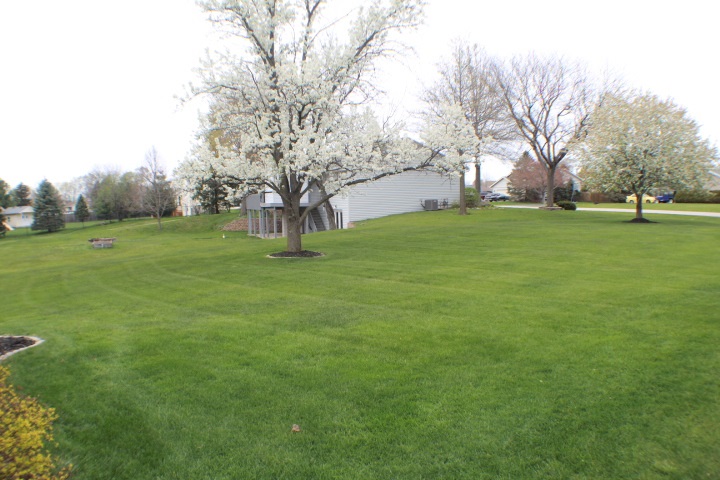 4241 Gloucester Road Roscoe, IL 61073 - Photo 41 of 50 a big yard with lots of green space and fountain