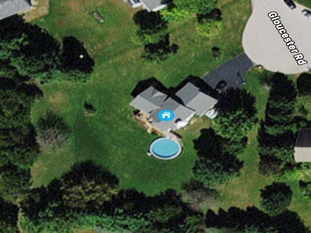 4241 Gloucester Road Roscoe, IL 61073 - Photo 45 of 50 an aerial view of a house yard and outdoor seating