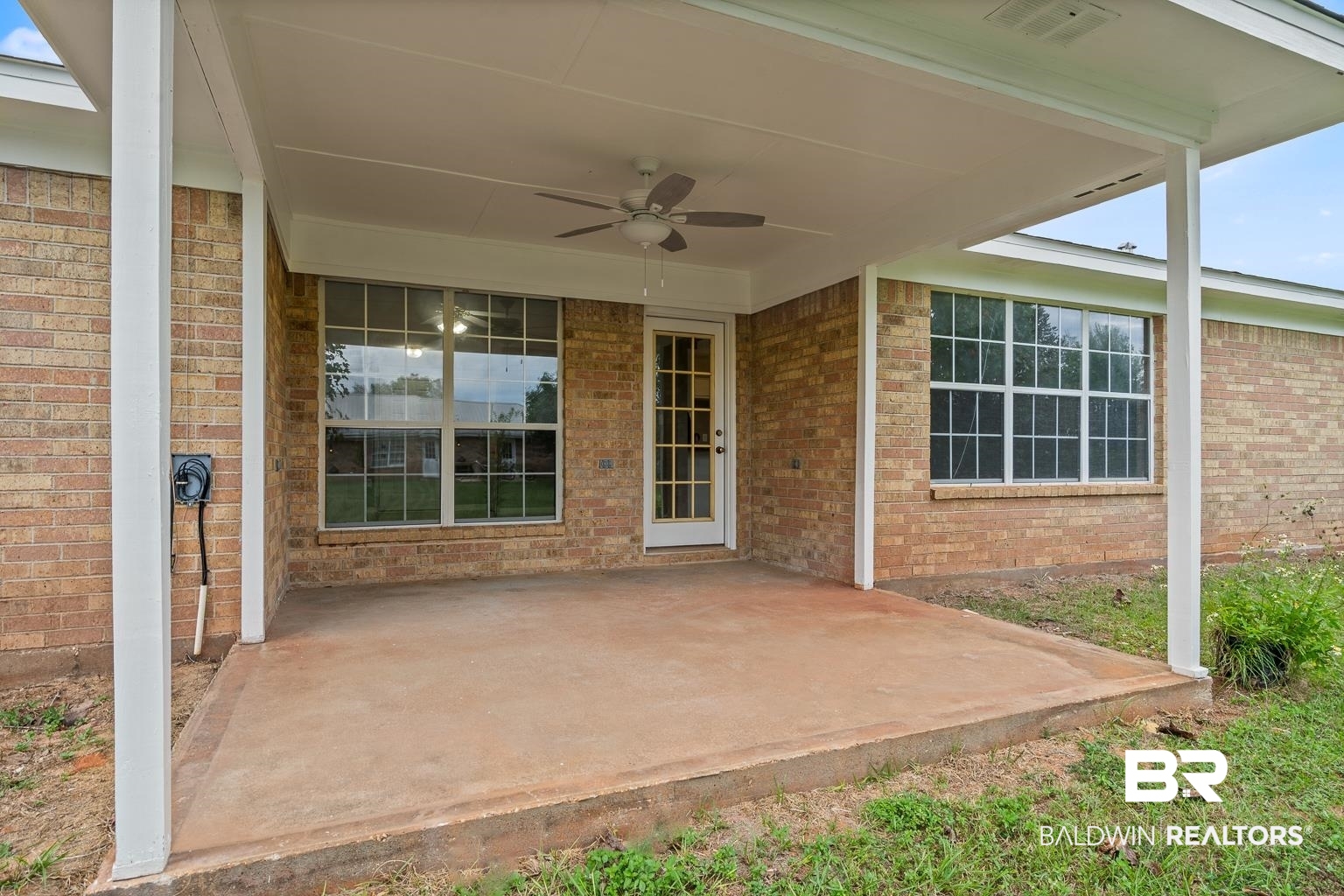 16418 Avent Lane Foley, AL 36535 - Photo 7 of 30 View of patio featuring ceiling fan