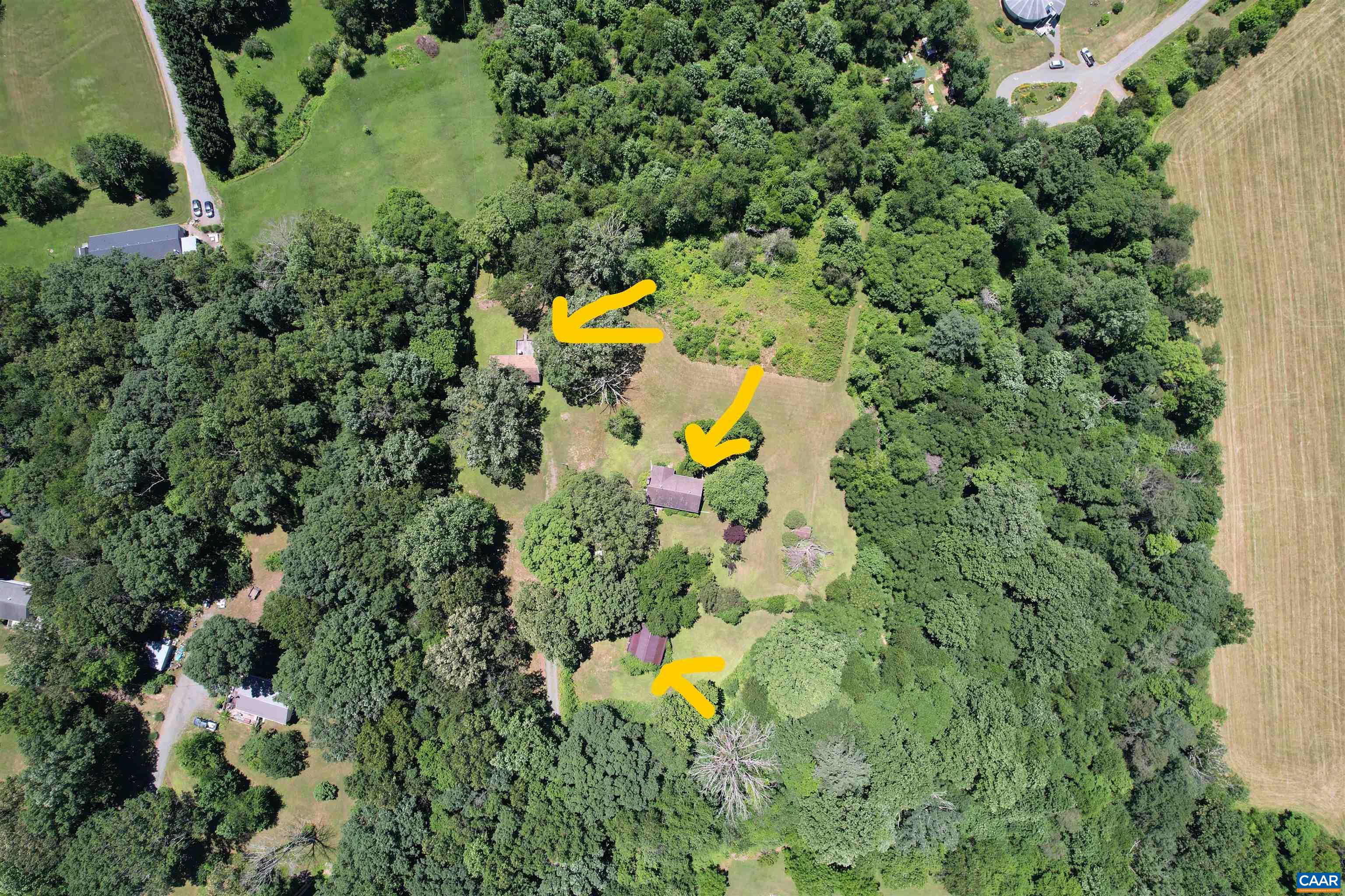 431 Graves Mill Road Madison, VA 22727 - Photo 26 of 26 an aerial view of a house with a swimming pool
