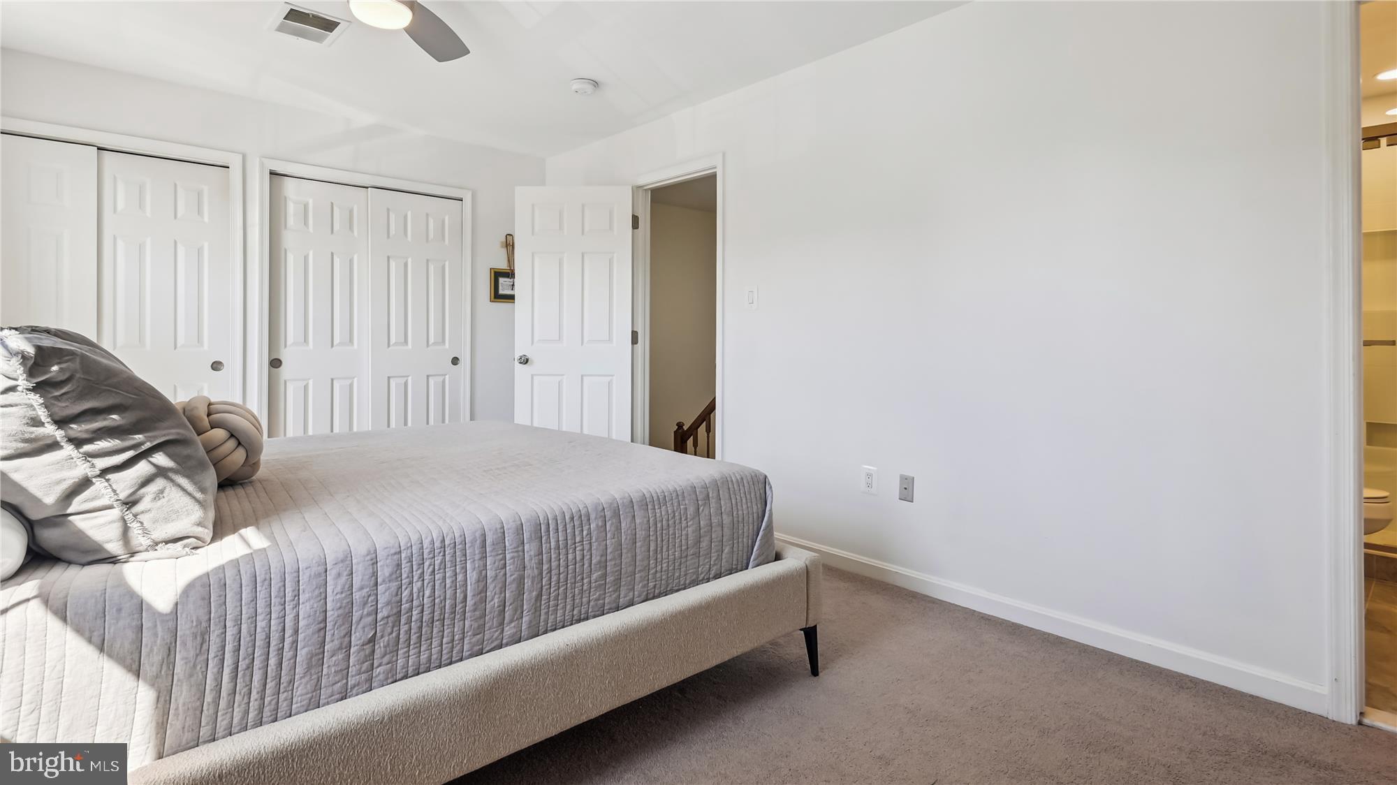 43484 Blacksmith Square Ashburn, VA 20147 - Photo 14 of 53 Primary Bedroom- New Ceilng fan, carpet