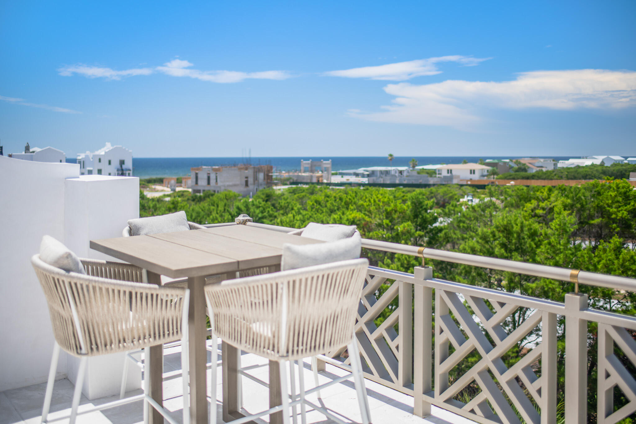 16 Kings Castle Ct Inlet Beach Inlet Beach, FL 32461 - Photo 32 of 33 a view of a balcony with furniture