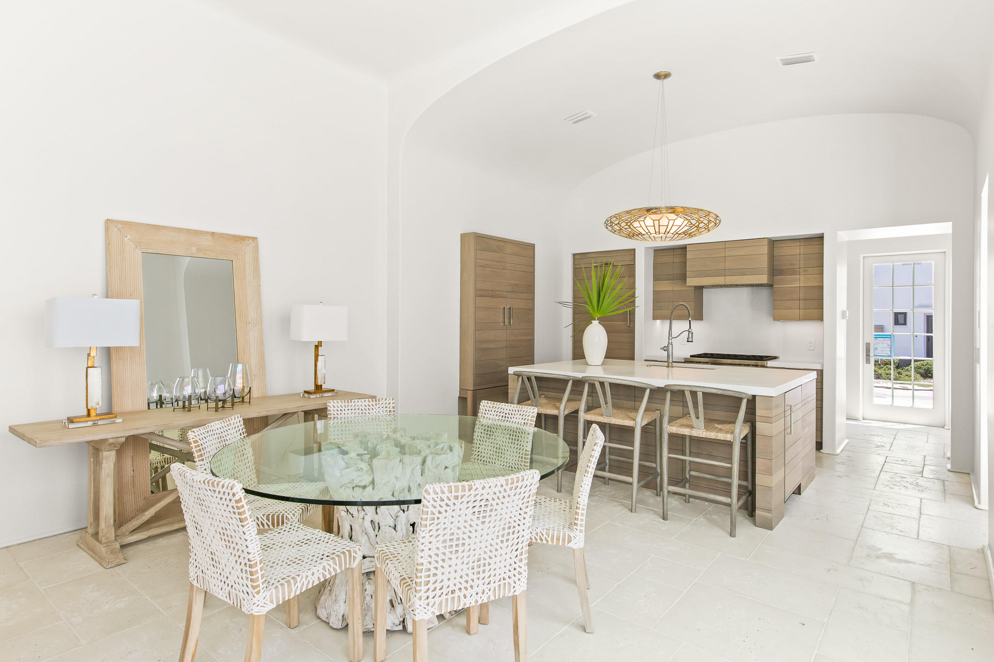 16 Kings Castle Ct Inlet Beach Inlet Beach, FL 32461 - Photo 7 of 33 a dining room with furniture and a kitchen view